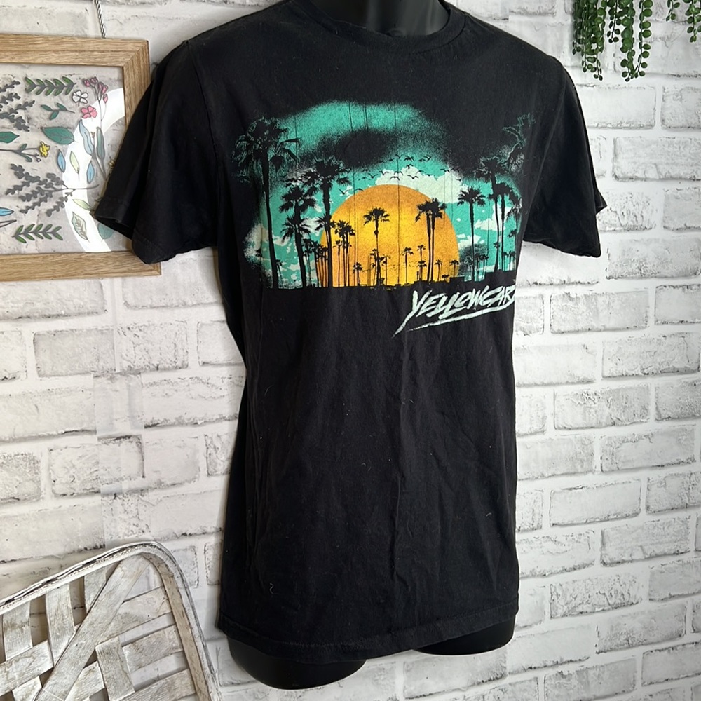 Yellowcart Palm Tree Sunset Beach Tshirt Shirt Top Size Small Surf
